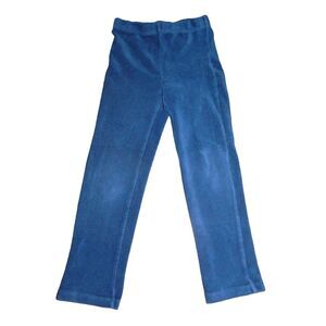 CHILDREN'S PLACE toddler girls 4T solid blue ribbed velvety leggings